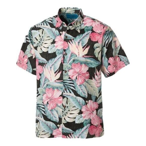 Island Eddies Other - Men’s Hawaiian Aloha Shirt Multi Color Floral – Short Sleeve – New - Made in HI